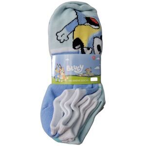 Character Boys Classic Stretch Fit 12-Pack No-Show Sock - Bluey